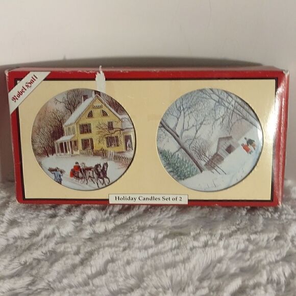 Vtg. Robel Hall "Bayberry" Scented Candle Tins (2) - Picture 6 of 6